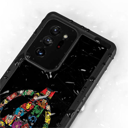Marvel Classic Comics Avengers Logo Galaxy Note20 Ultra 5G Waterproof Case